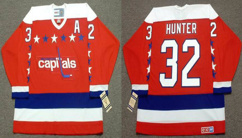 2019 Men Washington Capitals #32 Hunter red CCM NHL jerseys->washington capitals->NHL Jersey